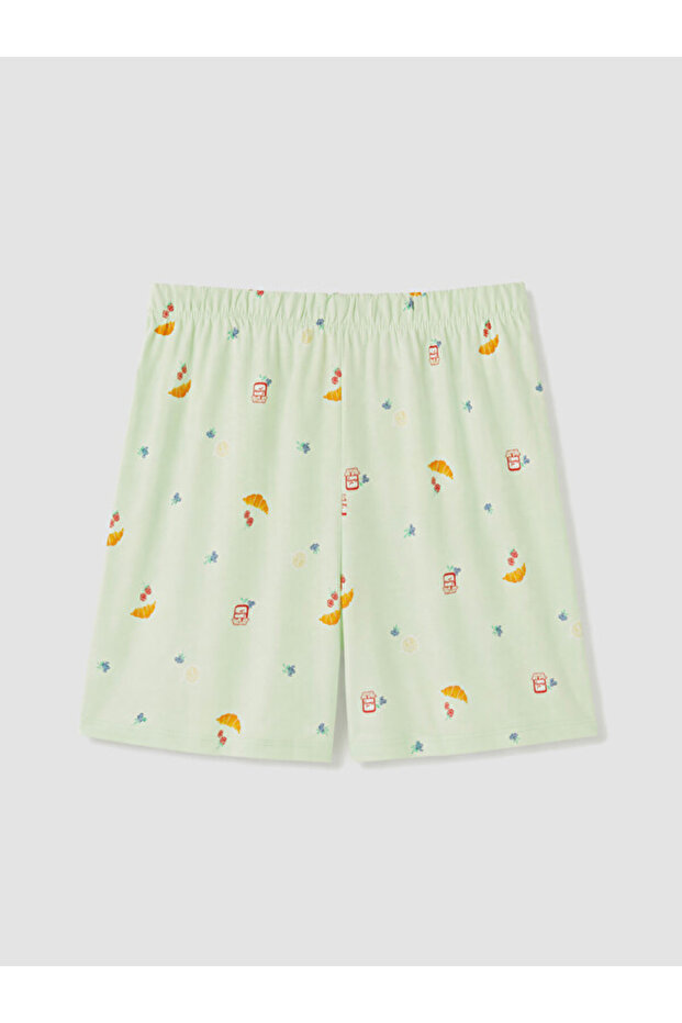 Esvab • Modern & Distinctive Embroidered Women's Shorts Pajama Bottom