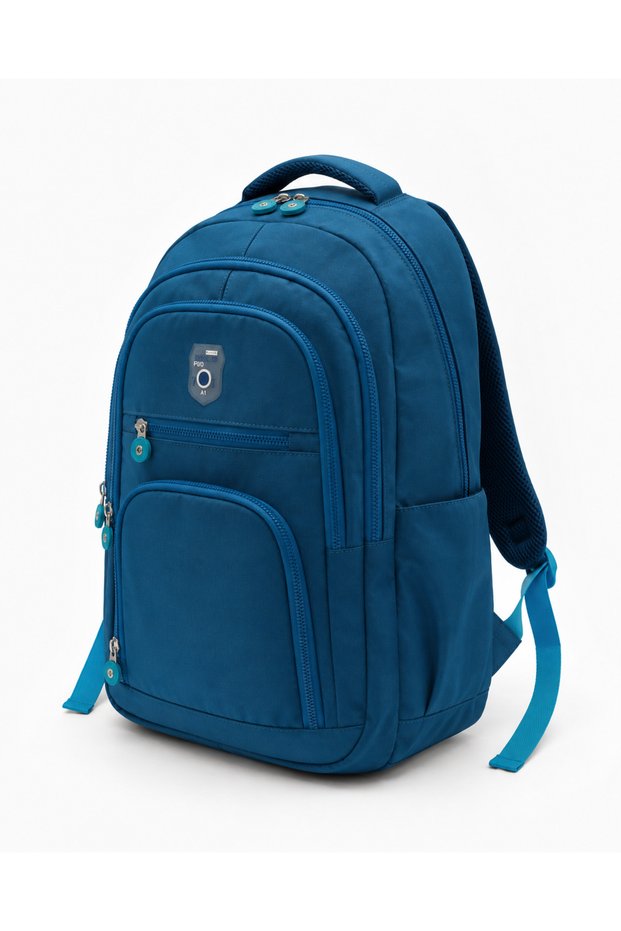 Unisex Youth Backpack with Laptop Compartment and Back Pocket Detail, Large Size with Chain