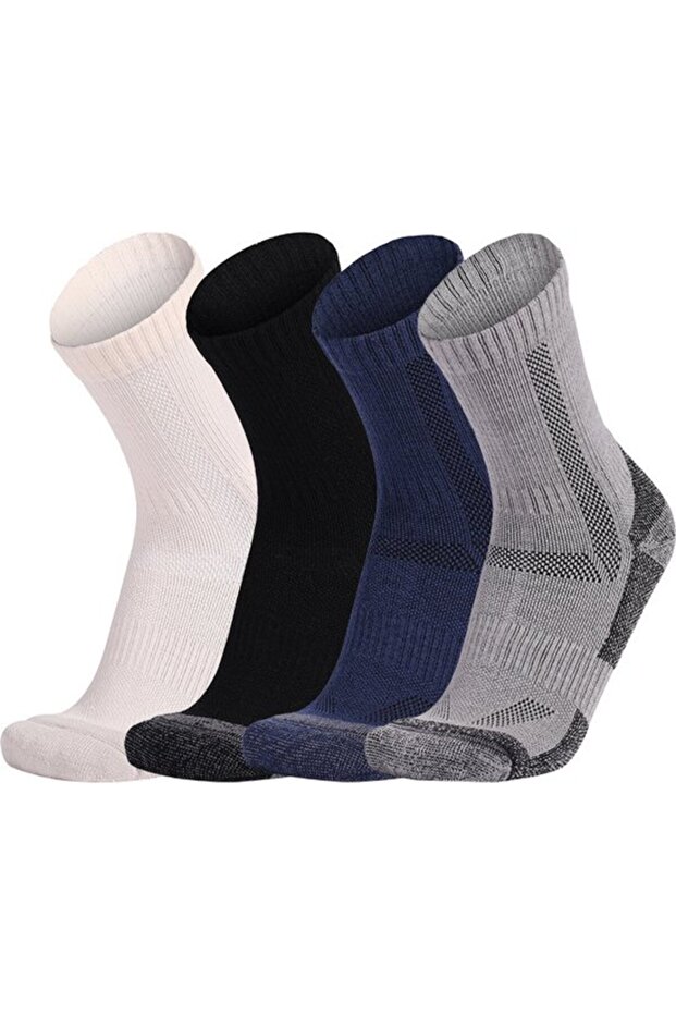 Hiking socks 4pc unisex 30-35 sports terry ski.