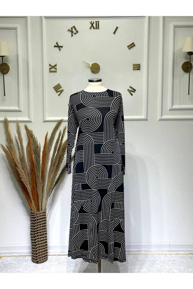 Women's New Season Striped Pattern Combed Cotton Dress