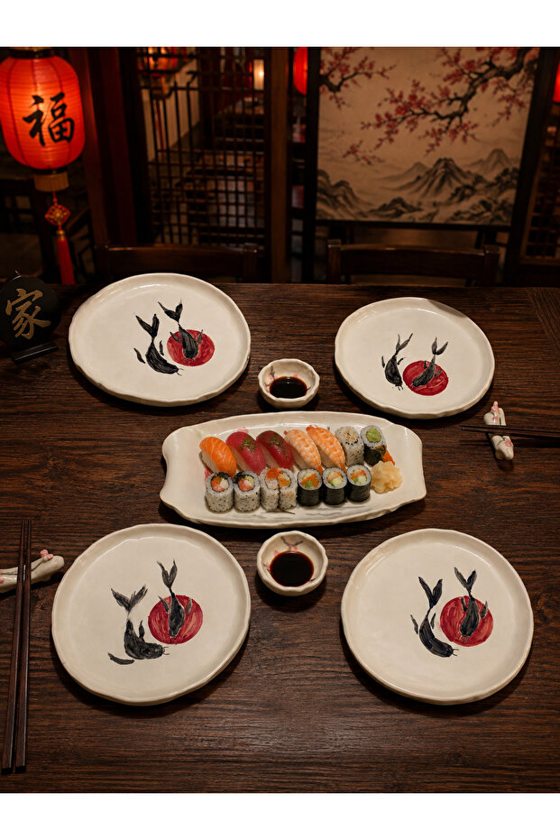 Ceramic Handmade Design Sushi Set