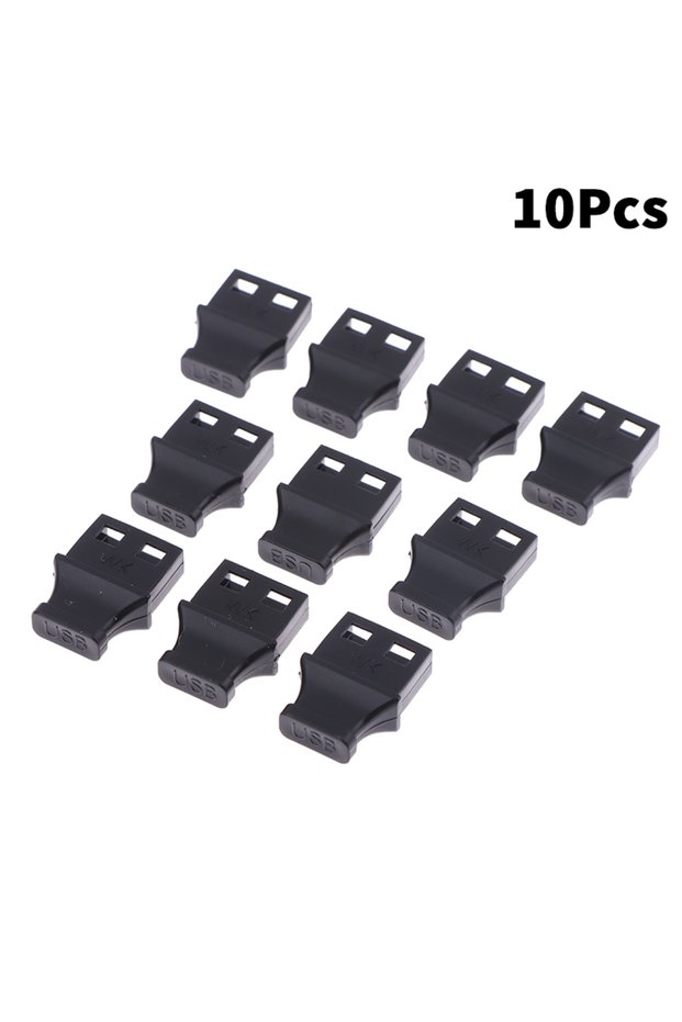 10Pcs 5/10Pcs Type-A USB Port Plug with Handle Plastic Anti-Dust Cover for Laptop Computer Socket Ca