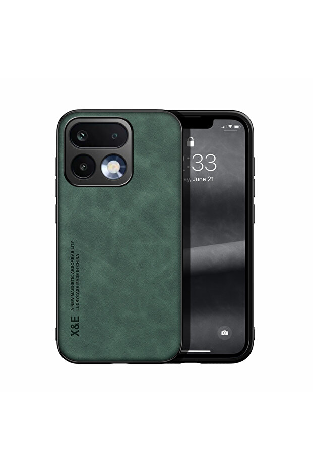 realme 16 Pro+ Green Shockproof Case for Realme 16 15 Pro + C85 Protective Cover Magnetic Car Holder