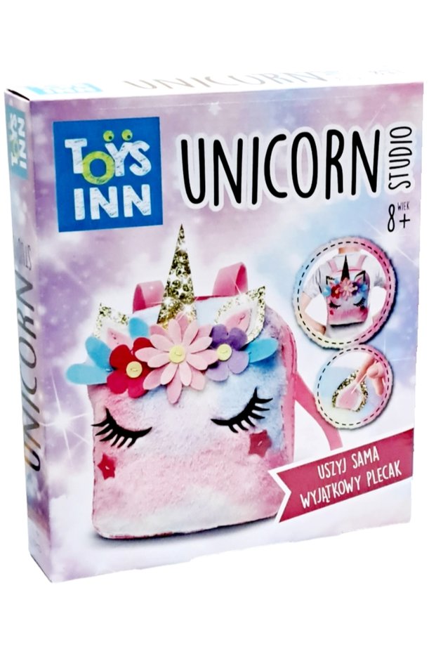 Set creativ de cusut rucsac unicorn