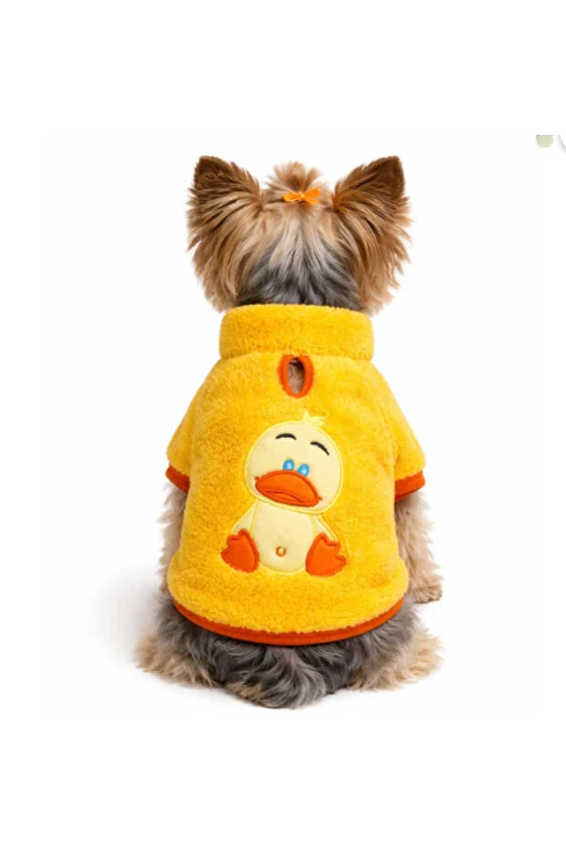 Chici Canary Plush Small Breed Dog Sweatshirt