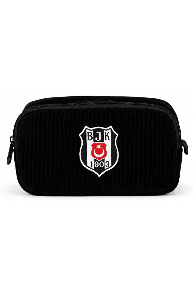 Two-Eye Boy Logo Printed Black School Pencil Bag/Pencil Holder - 26321