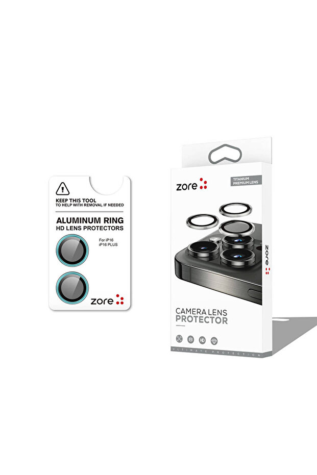 iPhone 16 Camera Lens Protector Sapphire Non-Distorting Image Quality Anti-Glare Premium