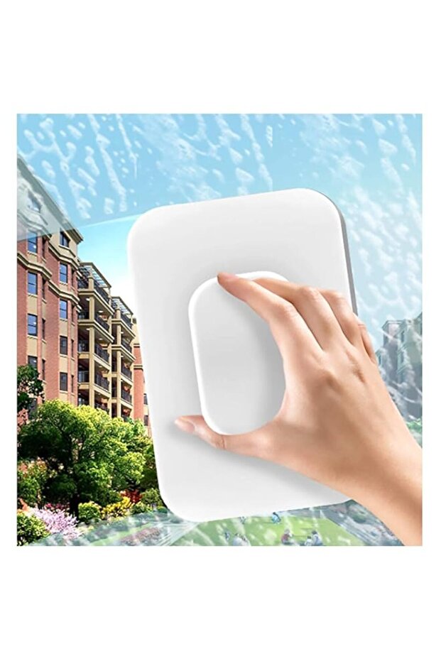 New Updated Magnetic Window Cleaner Double Sided, KASTWAVE Outside Window Cleaner Tool (Glass Thickness(0.1-0.4In))