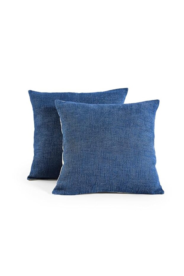 Vento 2-Piece Cushion Cover Set 50x50cm - Navy, Decorative Pillow Cases for Sofa Couch Bed Chair
