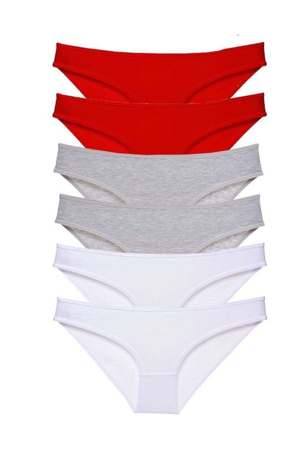 Glb-Stl41414 6 Pieces Super Eco Set Lycra Women's Slip Panties 548