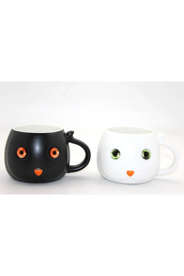 Porcelain cat mug cup aalk2522