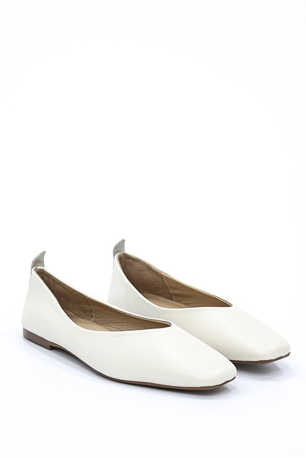 Cbr-F001 Genuine Leather Flat Sole Ballet Flats