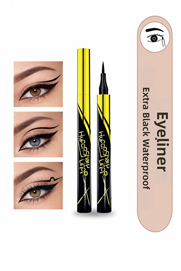 Extra Black Eyeliner Hypersharp Liner Easy to Apply Waterproof Eye Makeup Pen