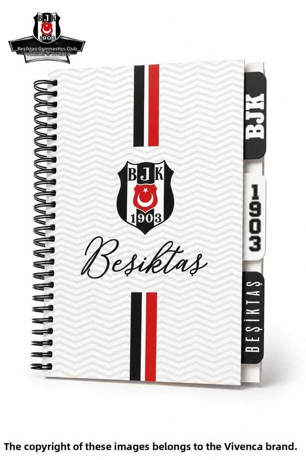 New Season Licensed Cardboard Cover Spiral Planner Notepad with Vivenca and Bookmark