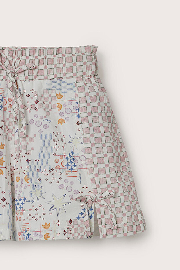 Nona Patch Patterned Bow Shorts - 5