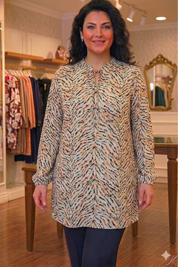 Plus Size Women's Summer Viscose Tunic