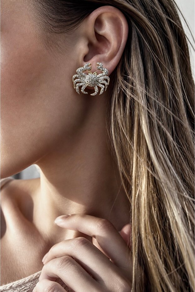 Crab Stone Earrings