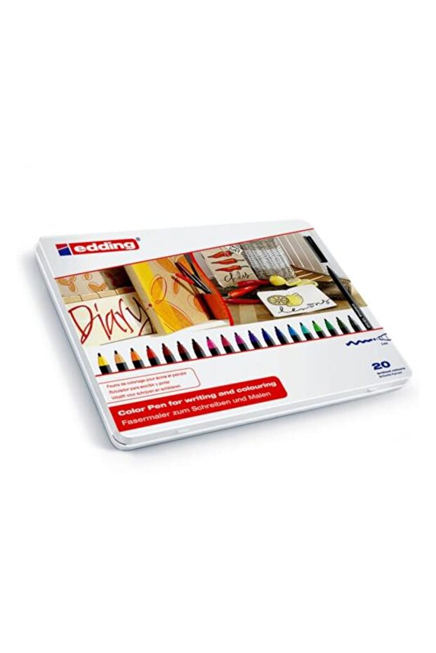 1300 Graphic Pen 20 Pieces Metal Box