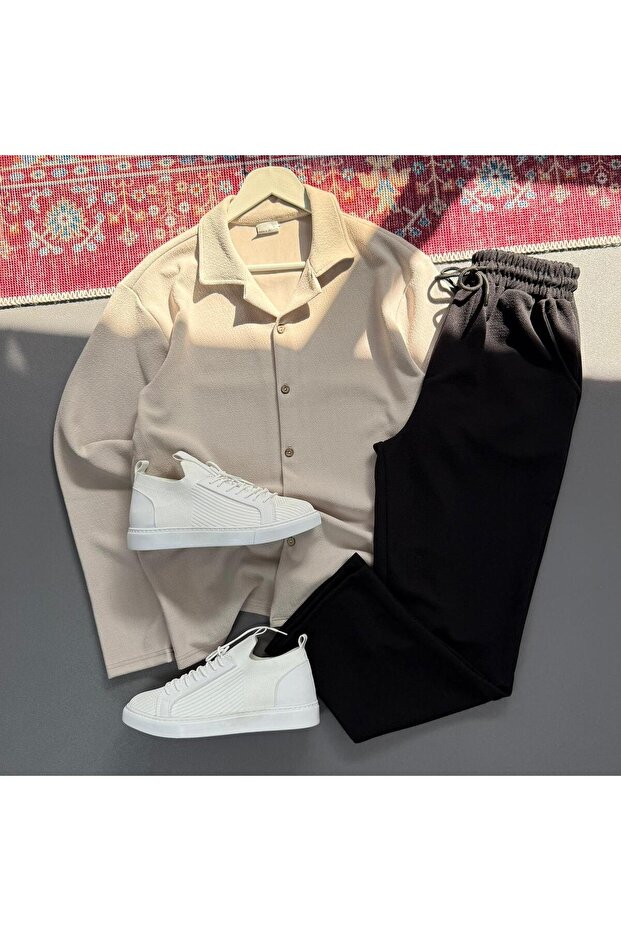 Men's Crepe Fabric Top and Bottom Combination