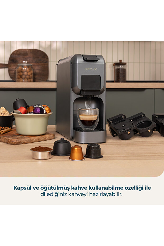 Freestyle Compact Black Espresso Makinesi Kompakt Güçlü 20 Bar - 3