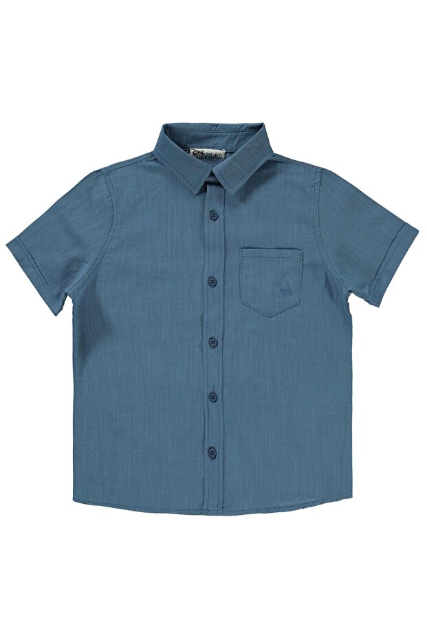 10-13 Years Old Boy's Shirt - Indigo