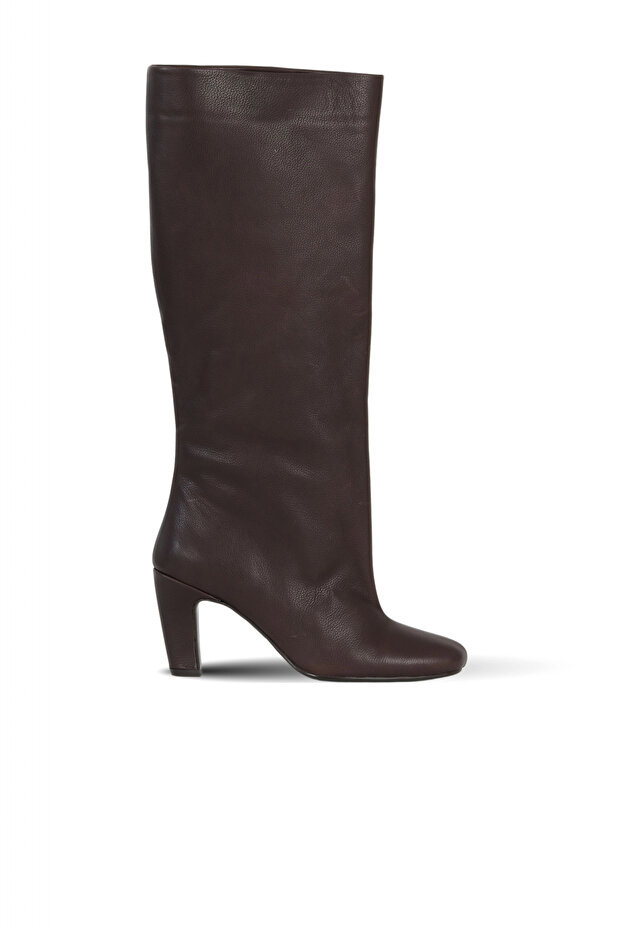 Hazelnut Leather Women's Heeled Boots 39Wc2958