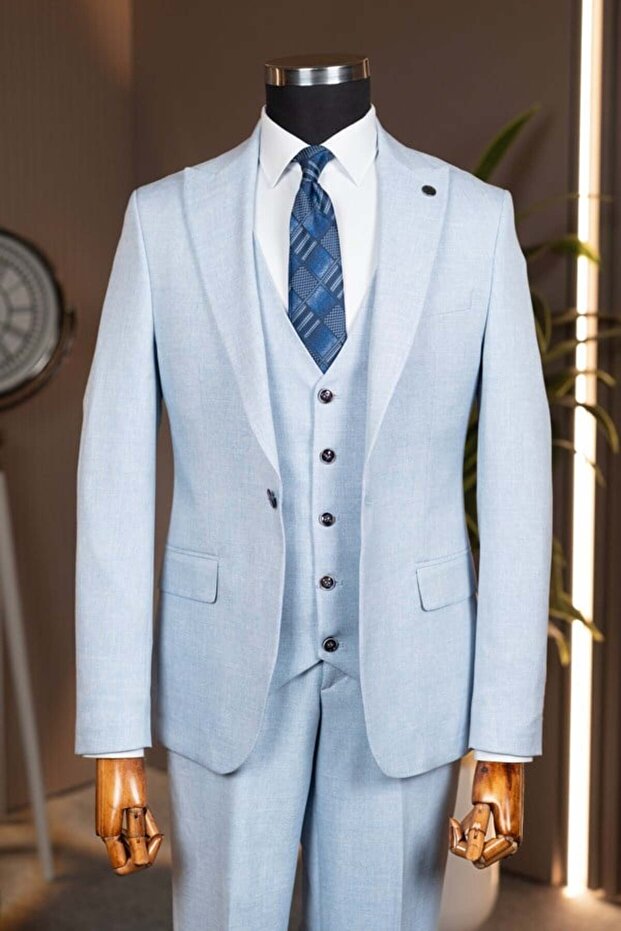 Vest Suit Blue