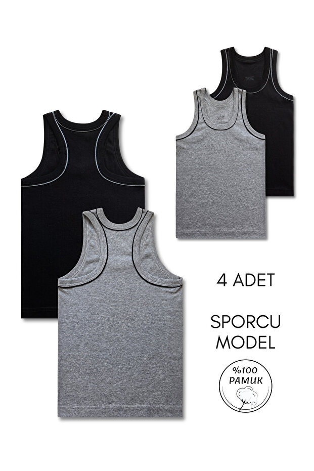 100% Cotton Boys' Athlete Model Athlete Set of 4