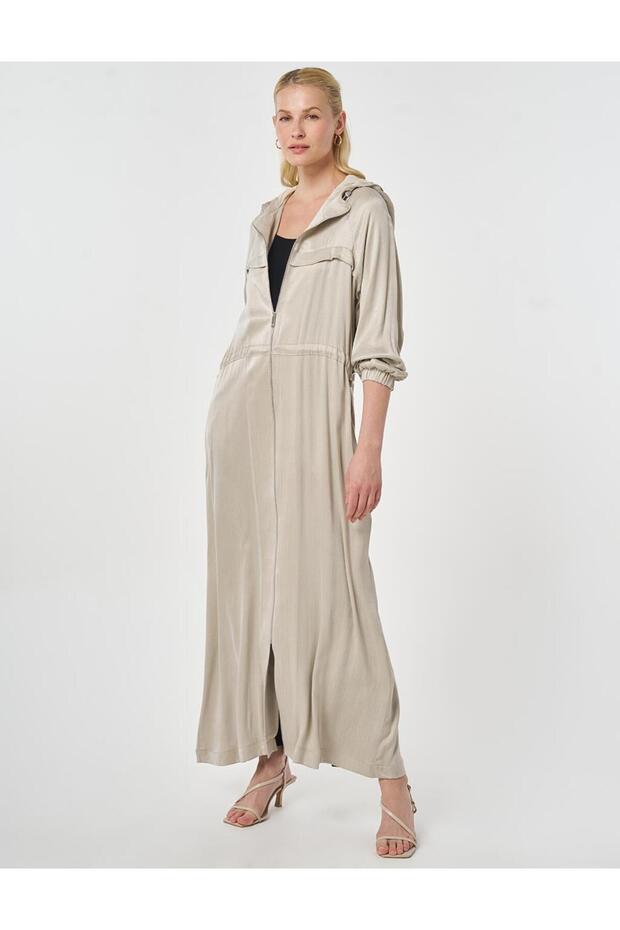 Hooded Lyocell Giy Çık Black