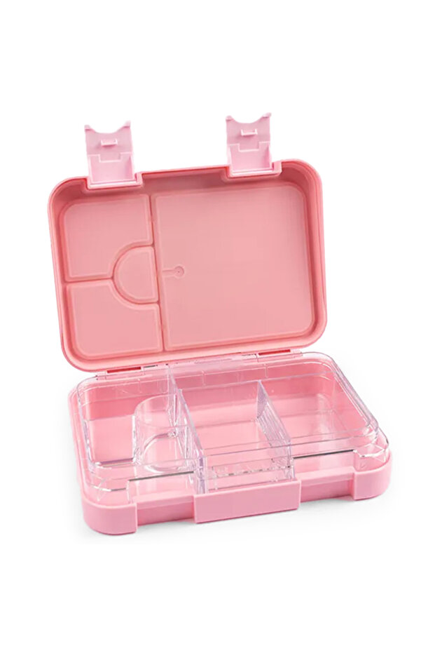 Bento Lunch Box, 6 Adjustable Compartments - Pink