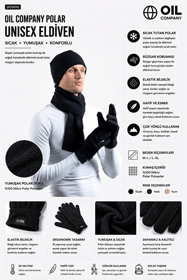 Windproof Resistant Thermal Fleece Gloves