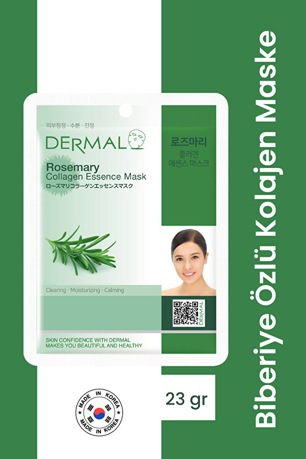 Cleansing, Moisturizing and Soothing Rosemary Extract Collagen Mask 23 Gr