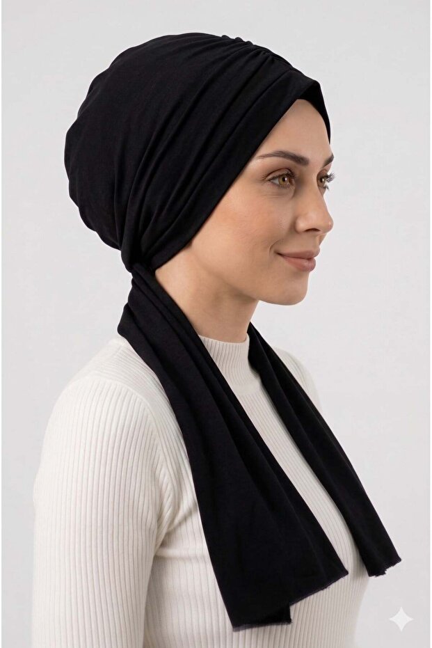 Dubai Practical Shawl Black Dps01 - 4