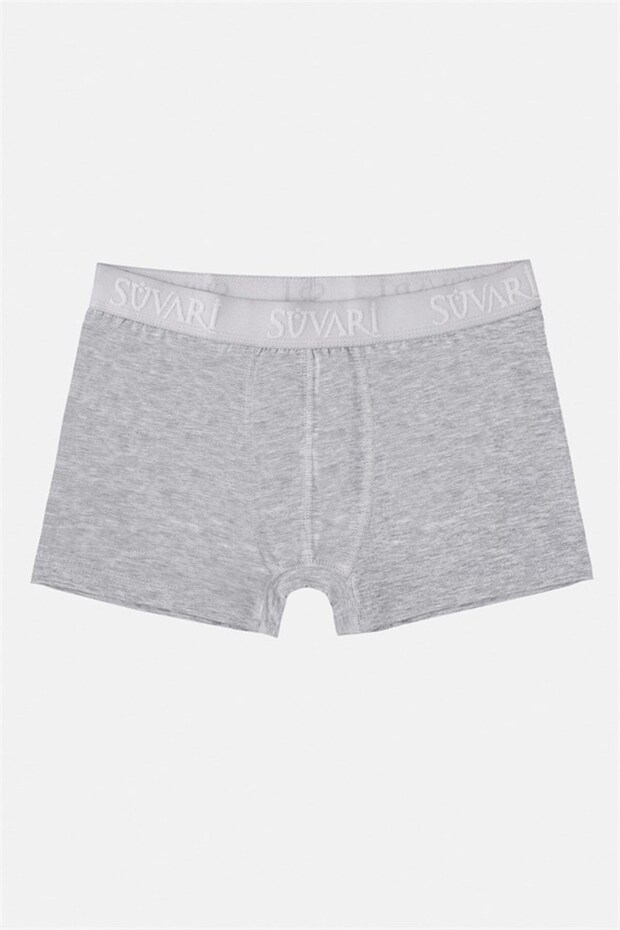 Gri Regular Düz Boxer - 1