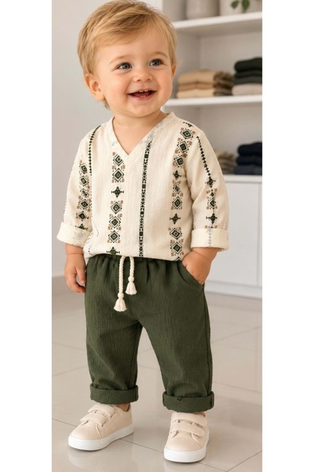 2-Piece Baby Set Ecru