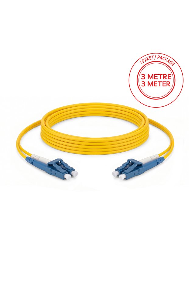 Lc/Upc-Lc/Upc Singlemode Duplex 3 Meter Fiber Patch Cord