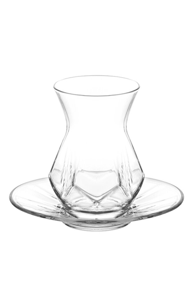 Alya Cam Çay Seti 6 Kişilik 165 ml (6 Çay Bardağı, 6 Çay Tabağı) - 2