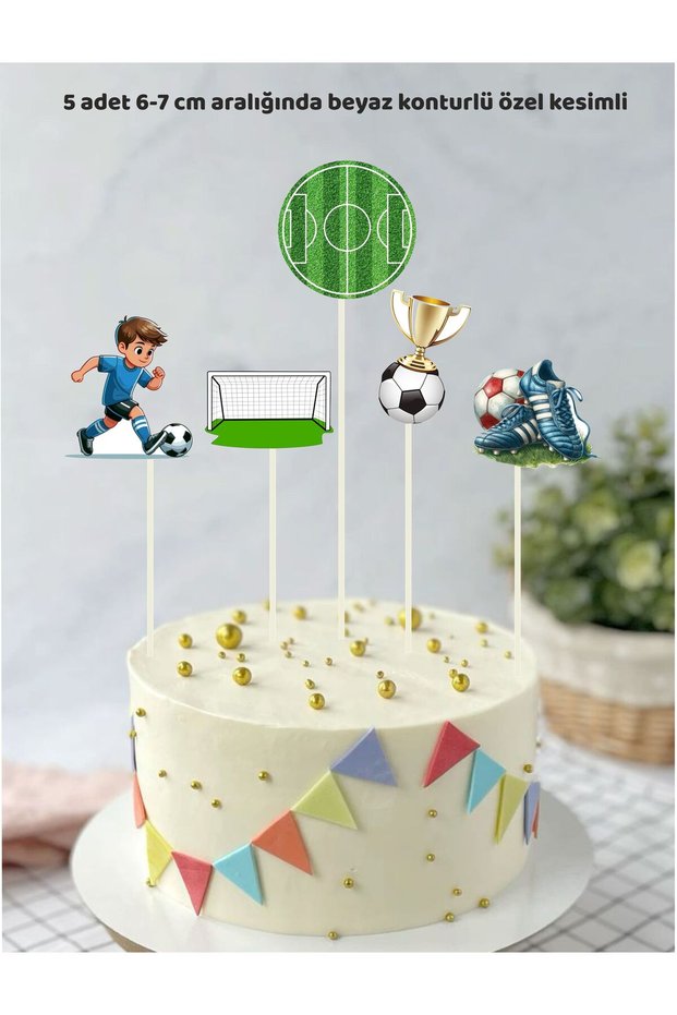 Football Themed Birthday Cake Topper Birthday Decoration