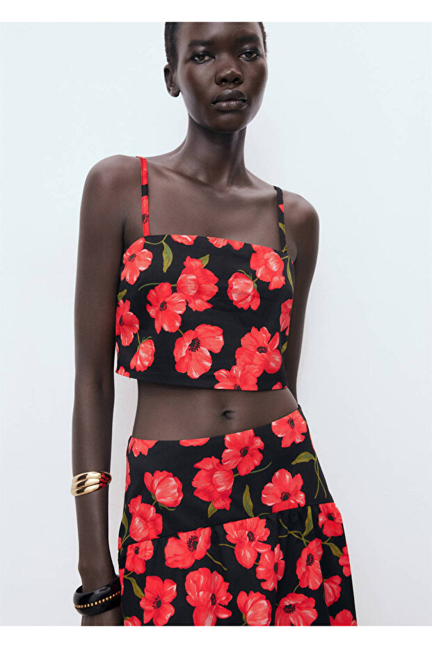 Floral Cropped Blouse