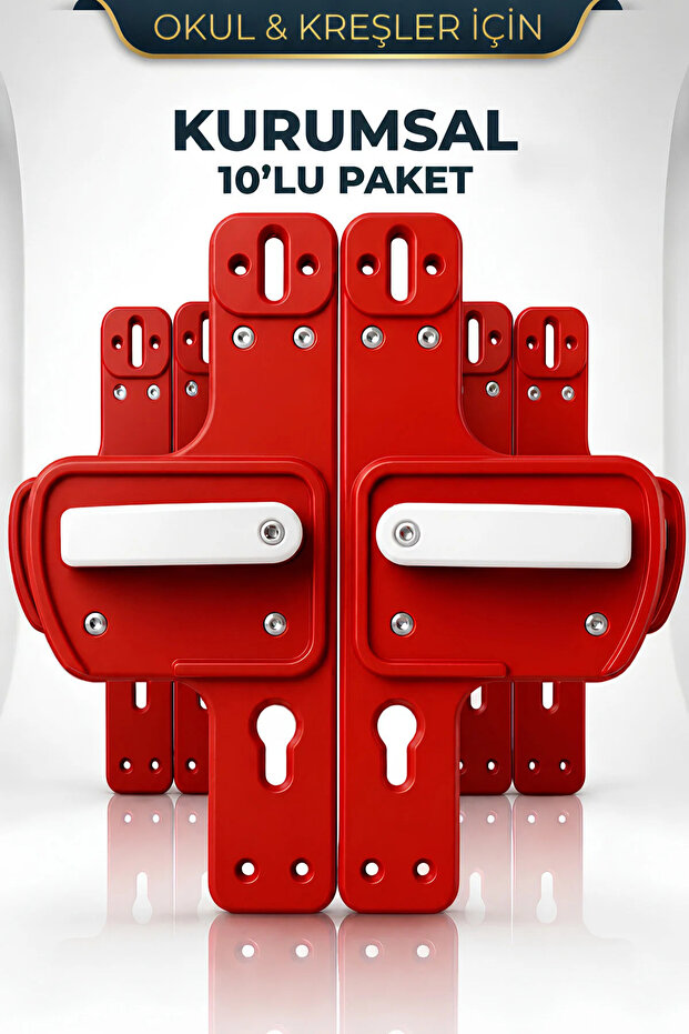 Barrier Gate Handle for Schools, Nurseries, and Educational Facilities | Child Safe | Unbreakable | 10-Pack