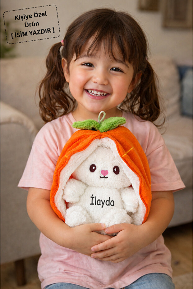 Özgüneroyuncak.Kk Rabbit with Carrot Bag 50 cm