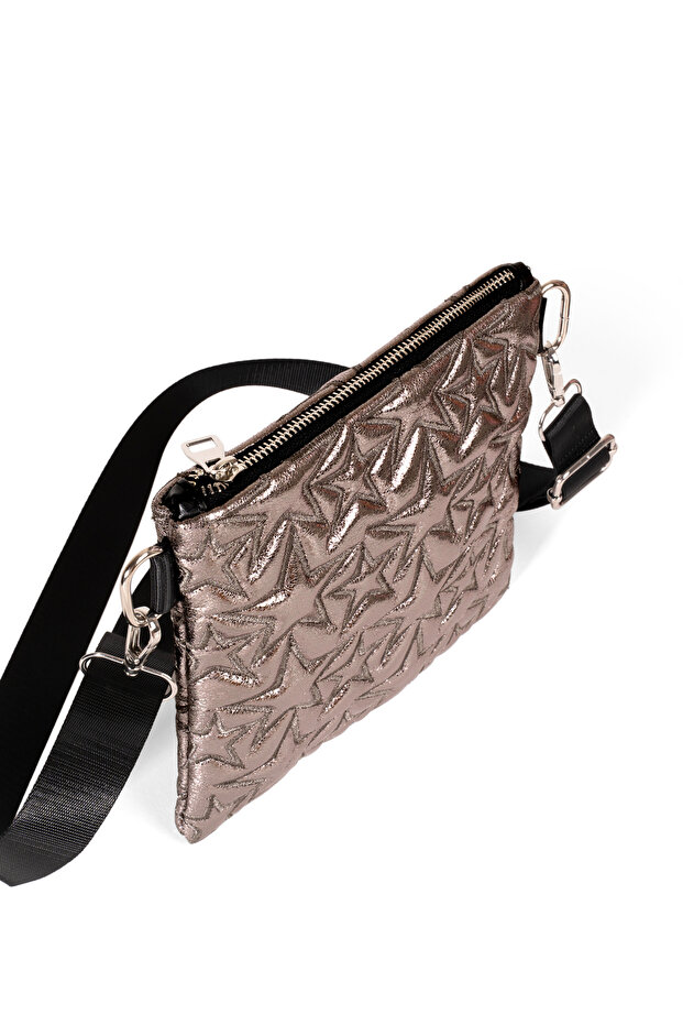 Star Pattern Crossbody Bag Platinum - 6