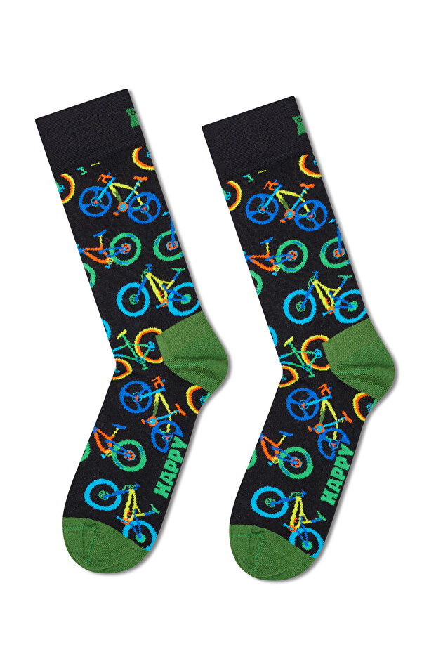 جوارب Happy Socks للرجال من القطن باللون الأسود P003208