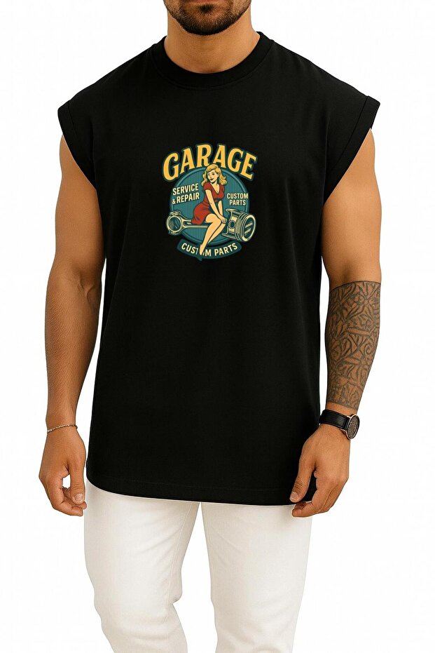 Oversized Garage Car Repair Service Custom Part Chest Printed Athlete