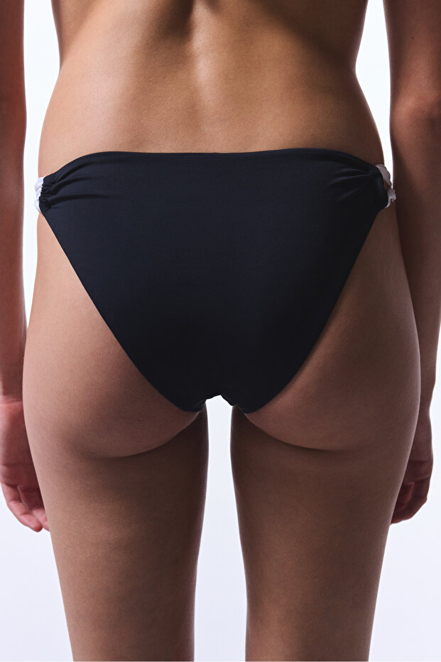 Schwarzer Adeline Side Bikini Unterteil - 2