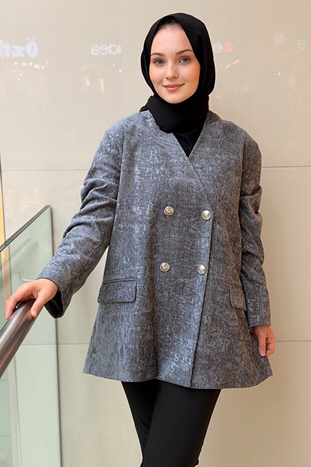 Four Button Velvet Jacket