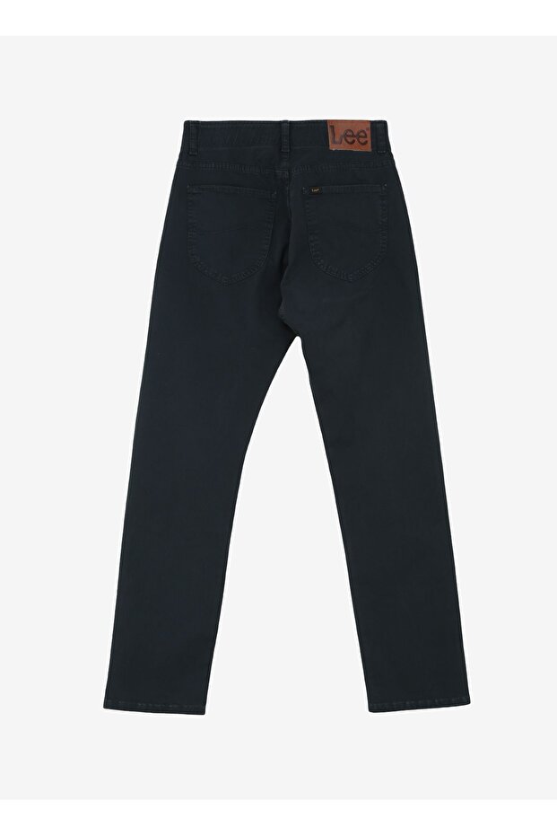 Men's Slim Fit Regular Waist Narrow Leg Navy Blue Extreme Motion Jeans - L72Abga98