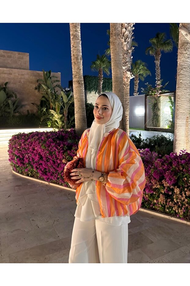 سترة بومبر مخططة