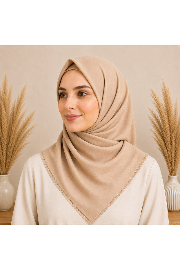 Flammed Cotton Headscarf