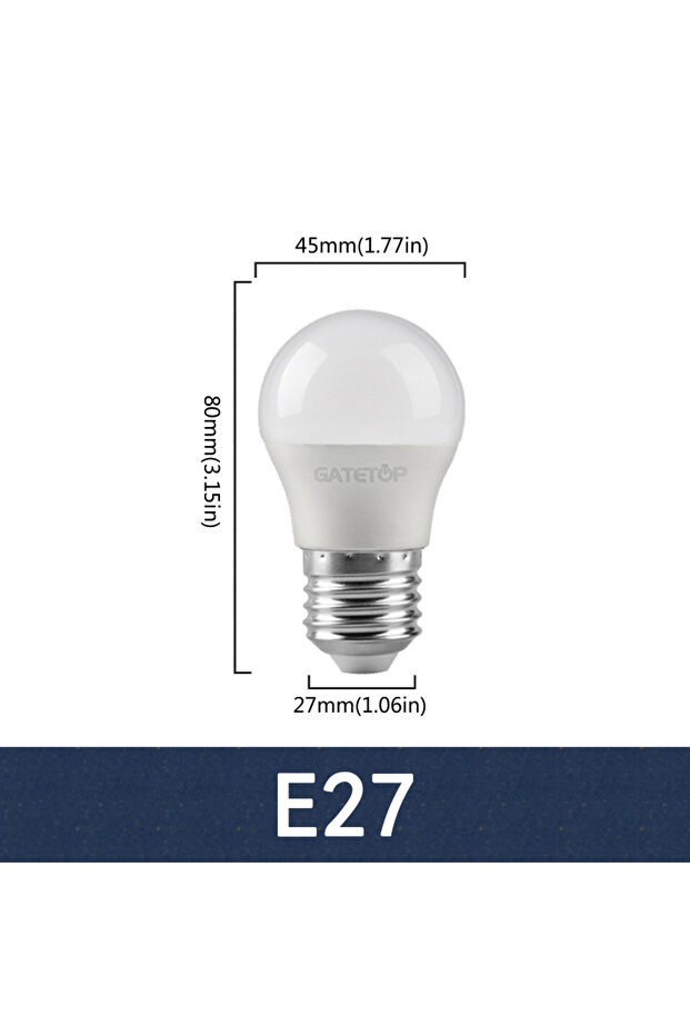 7W AC220-240V Cold white 6000K E27 10pcs Led Mini Bulb 220V E27 E14 B22 Globe Bulb Energy Saving Lam